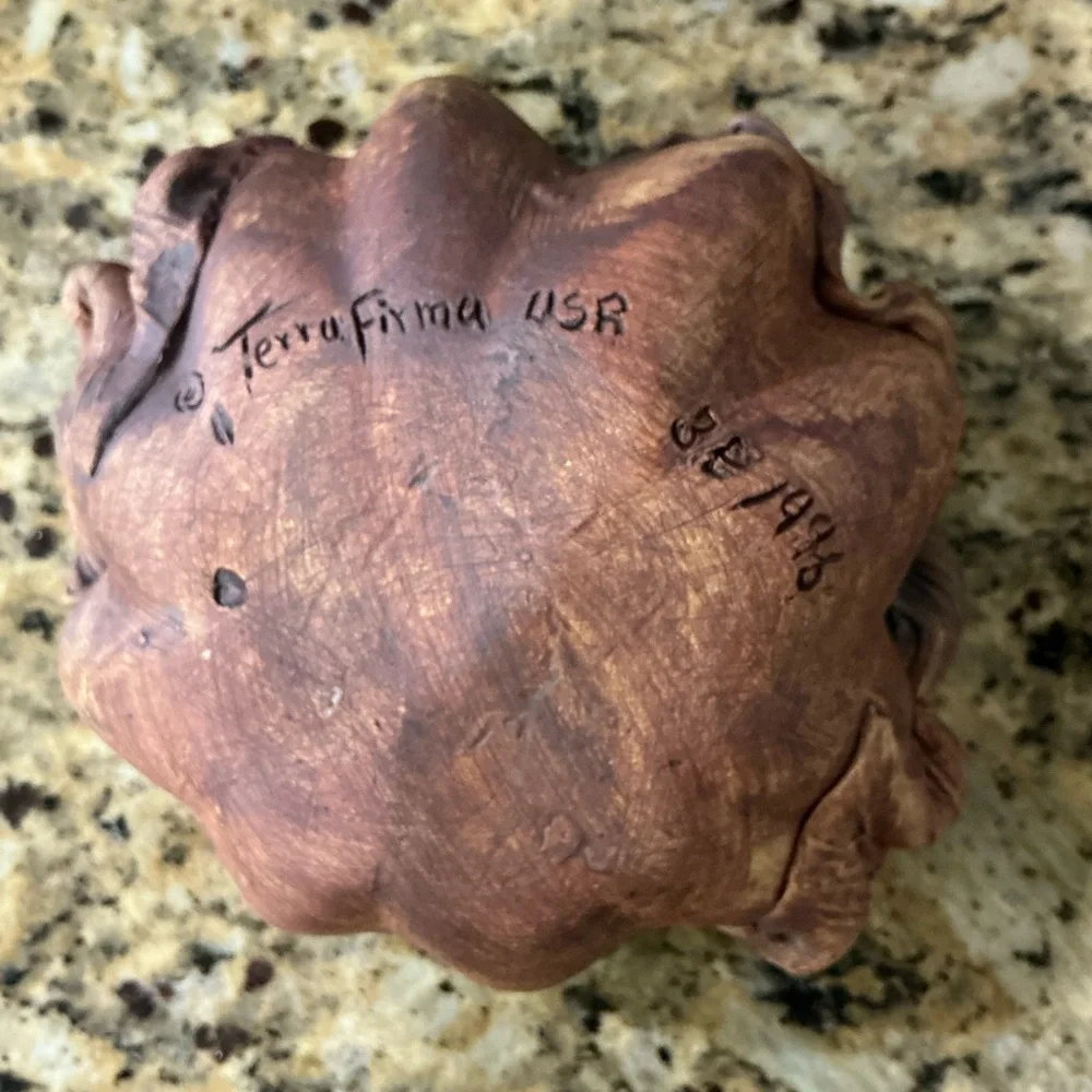 Vintage Terrafirma Ceramic leaf bowls (set of 2)
